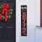 Glitzhome® 3.5ft. LED Black Christmas Porch Sign with Timer